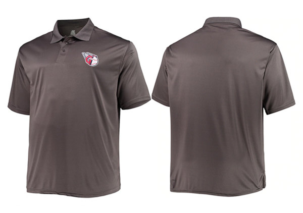 Men's Cleveland Guardians Charcoal Big and Tall Two-Pack Polo T-Shirt